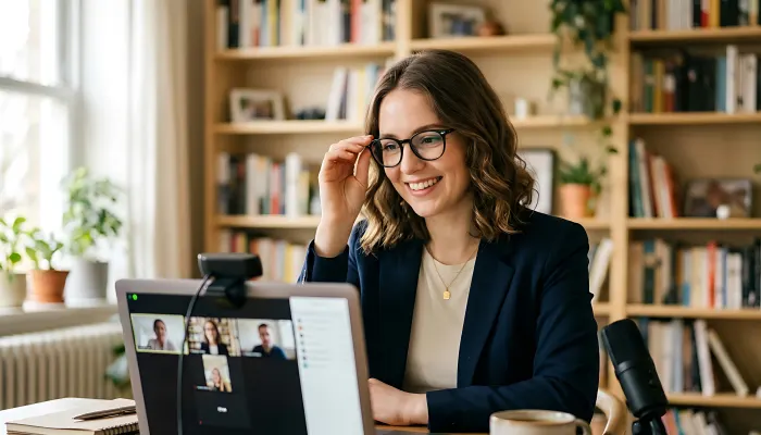 Client working with a GetFriday virtual assistant