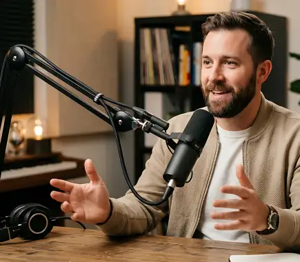 Podcasting virtual assistant managing episode publishing and show notes